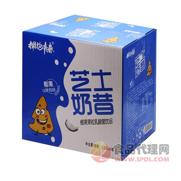 擁抱青春椰果果粒乳酸菌飲品1.25LX6瓶