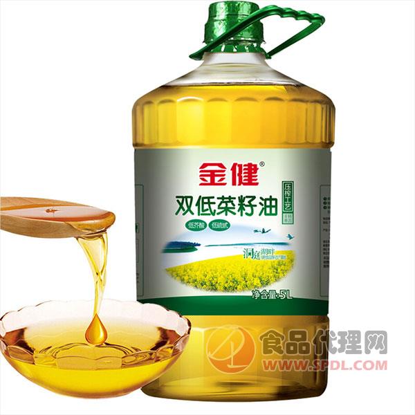 金健双底菜籽油5L