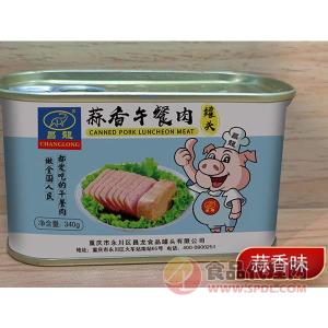 昌龙蒜香午餐肉罐头340g