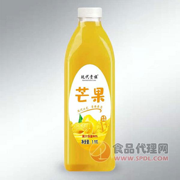 现代贵族芒果汁饮料1.18L