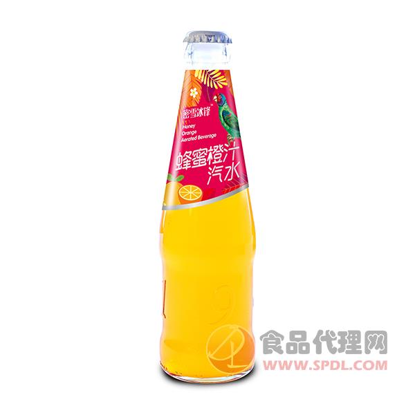 蜜雪冰锋蜂蜜橙汁汽水瓶装
