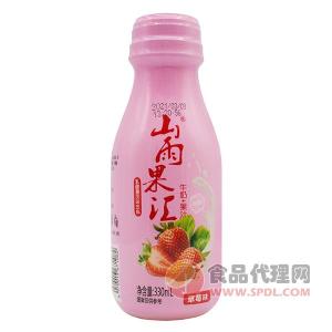 山雨果汇乳酸菌饮品草莓味330ml