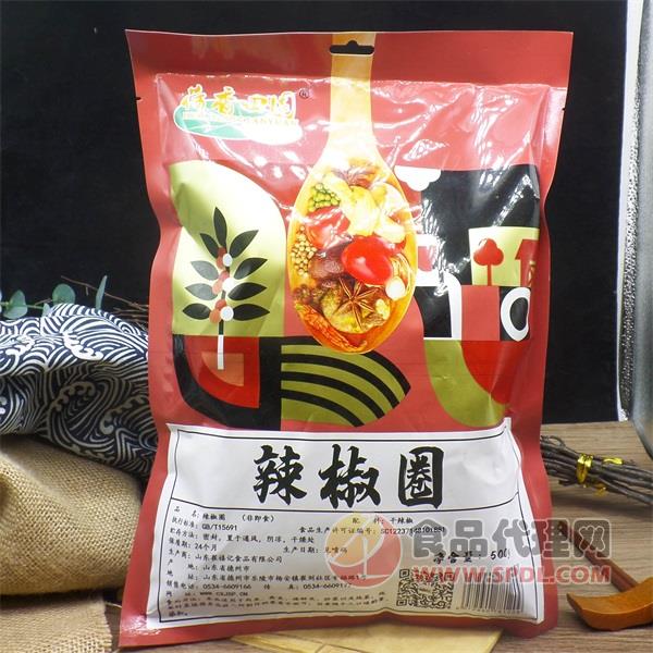 荷香田园辣椒圈500g