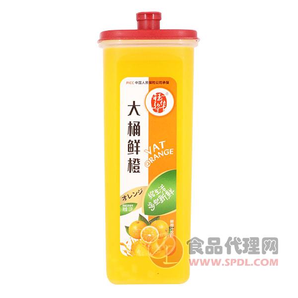钰华大桶鲜橙汁饮料1L