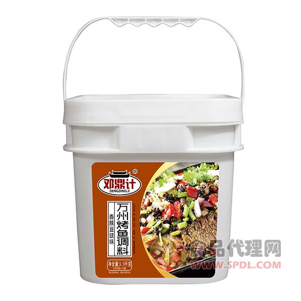 邓鼎计万州烤鱼调料香辣豆豉味3.5kg