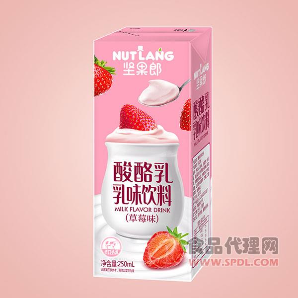 坚果郎酸酪乳乳味饮料草莓味250ml