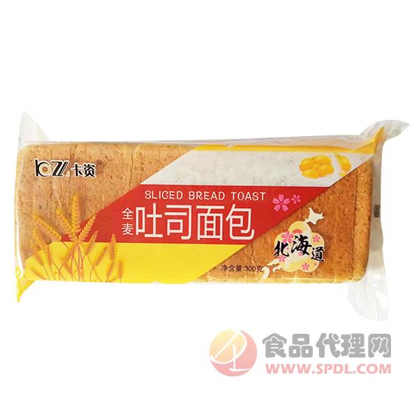 卡资全麦吐司面包300g