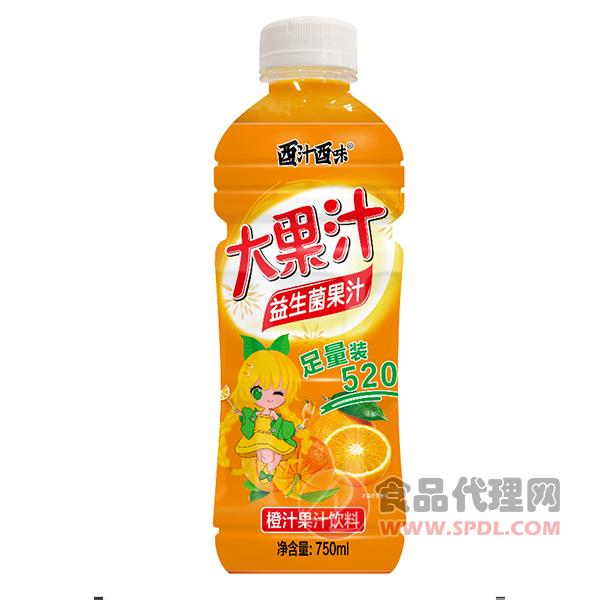 酉汁酉味橙汁果汁饮料750ml