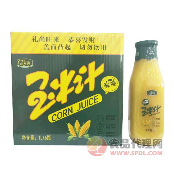 流年语鲜榨玉米汁饮品1Lx6瓶