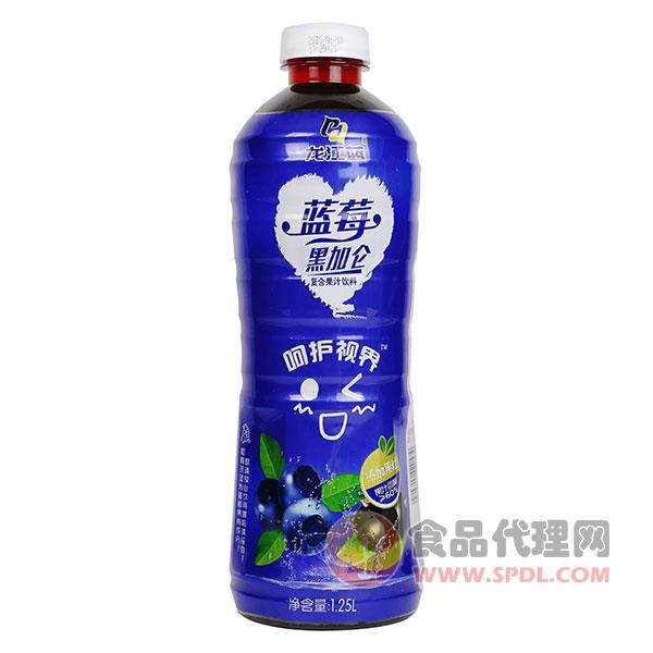 龙江蓝蓝莓黑加仑复合果汁1.25L