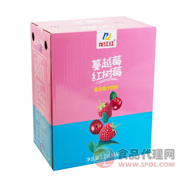 龙江红蔓越莓复合果汁1.25Lx6瓶