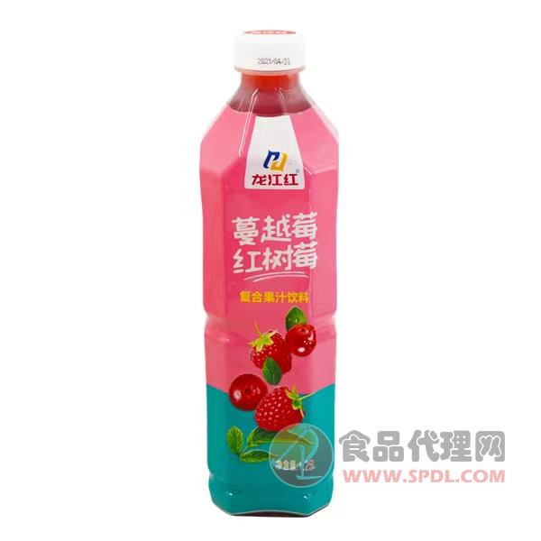 龙江红蔓越莓复合果汁饮料1.25L