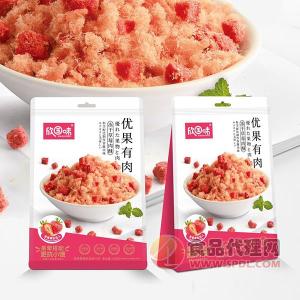 欣国味冻干草莓肉酥108g