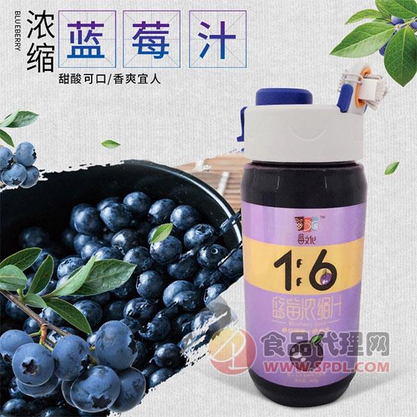 莓文化蓝莓浓缩汁660g