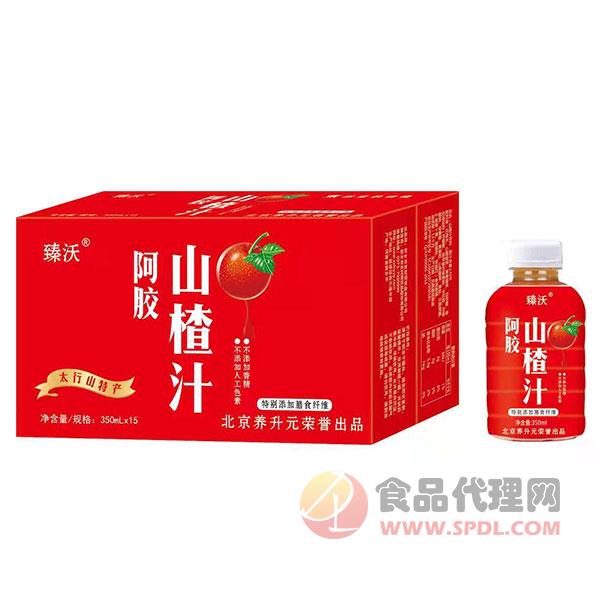 臻沃阿胶山楂汁饮料350mlx15瓶