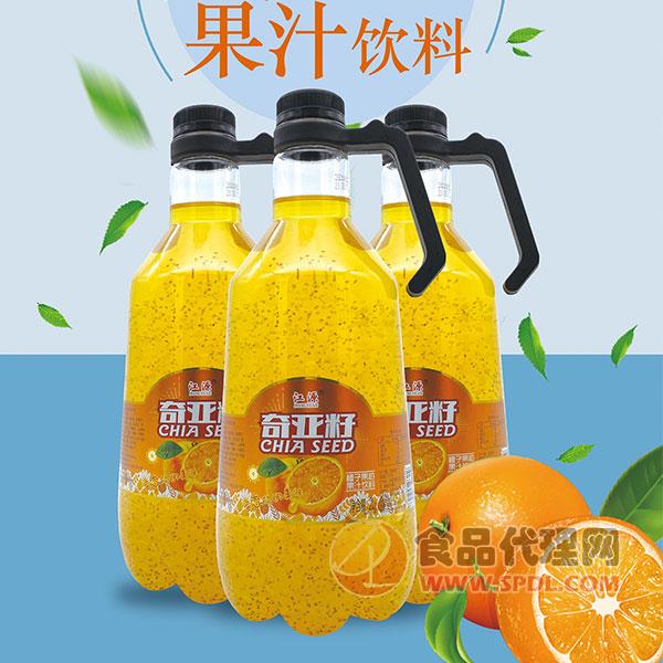 江源奇亚籽橙汁饮料2L