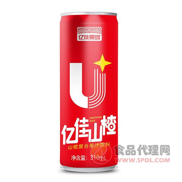 亿佳果园山楂复合果汁饮料310ml