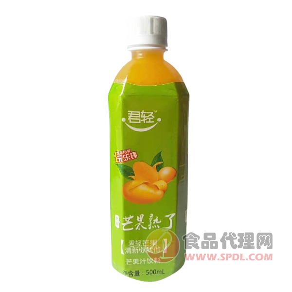 君轻芒果汁饮料500ml