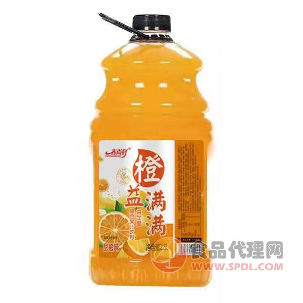 春尚好甜橙味益生菌复合果汁2.5L