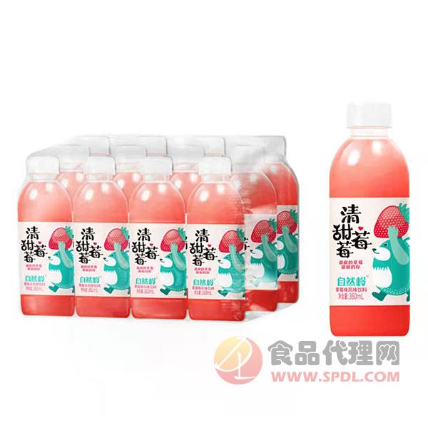 自然岭草莓味饮料360mlx12瓶