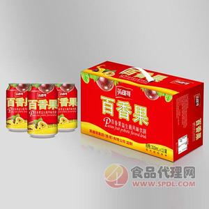 英雄哥百香果风味饮料310mlx12罐