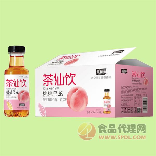 益和源桃桃乌龙益生菌复合果汁茶饮料420ml