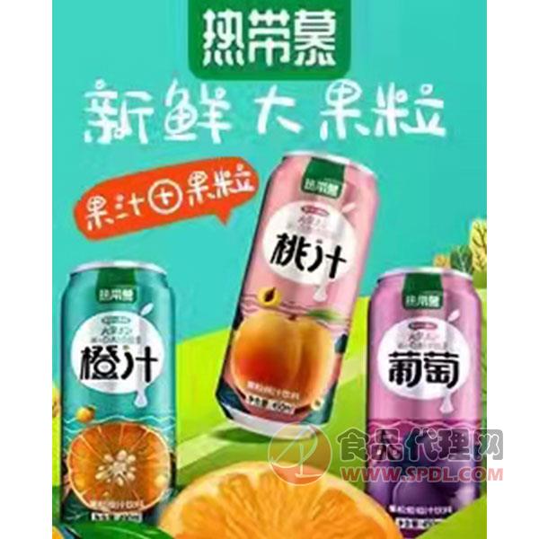 热带慕果粒果汁饮料490ml