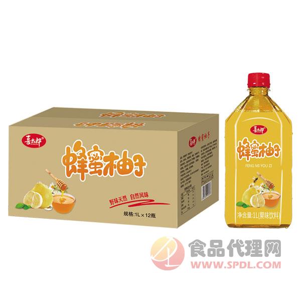 喜太郎蜂蜜柚子果味饮料1Lx12瓶