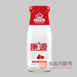 康源红枣味玻璃瓶酸奶320g