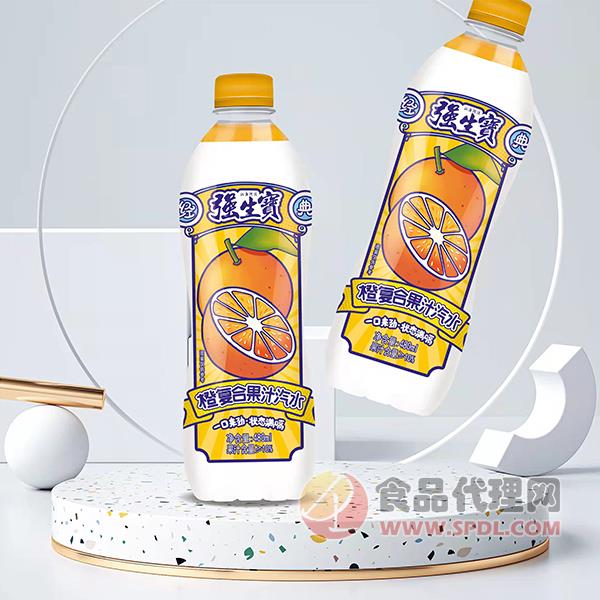 强生宝橙复合果汁汽水480ml