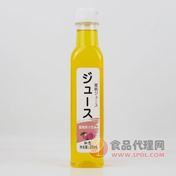 知惠蜜桃果汁饮品330ml
