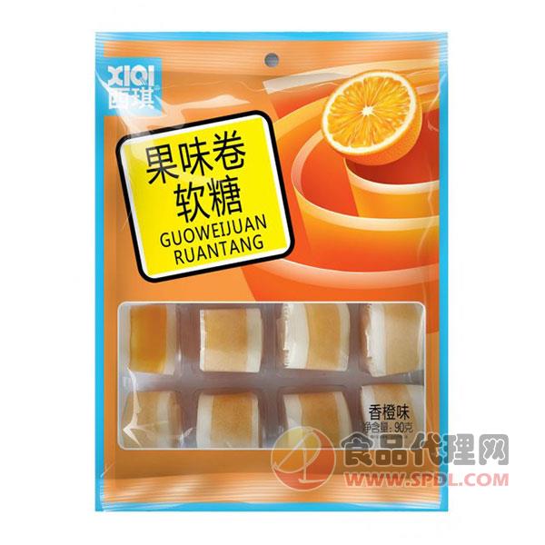 西琪果味卷软糖香橙味90g