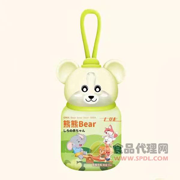 七娃熊熊Bear绿色乳味饮料200ml