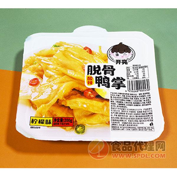 开亮脱骨鸭掌酸辣柠檬味200g