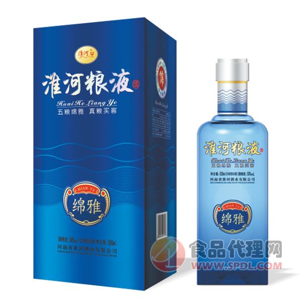 淮河粮液酒绵雅50度500ml