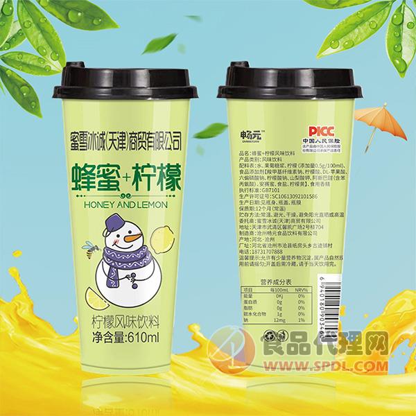 畅元蜂蜜+柠檬风味饮料610ml