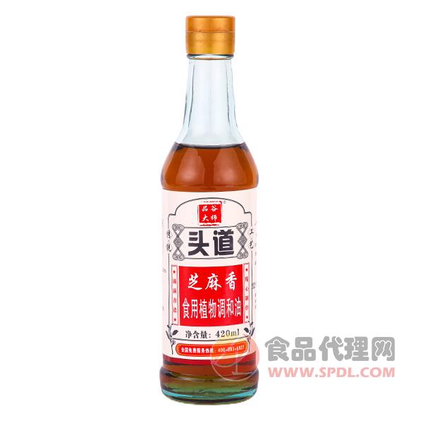 品谷大师芝麻香食用植物调和油420ml