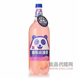 快乐小冰熊维C果汁汽水白桃味1.58L