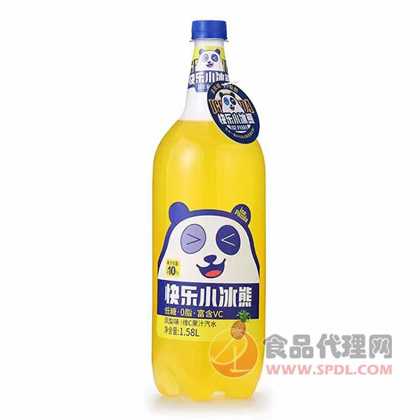 快樂小冰熊維C果汁汽水鳳梨味1.58L