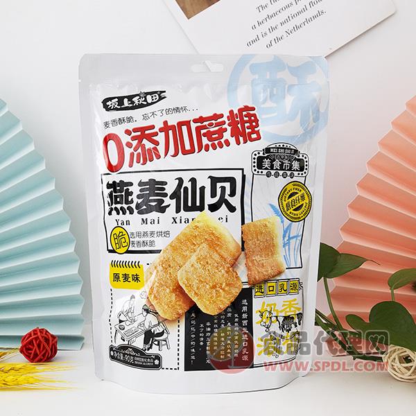 坂上秋田燕麦仙贝原麦味90g