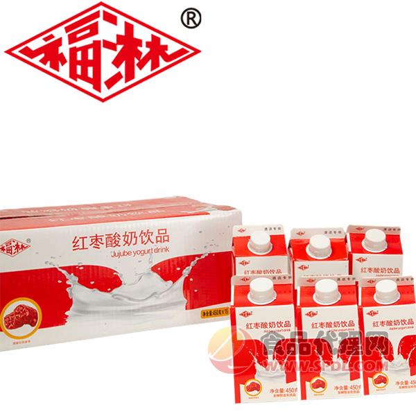 福淋红枣酸奶饮品450gx15盒