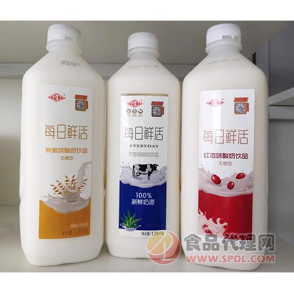 福淋每日鲜果酸奶饮品无糖型1.25kg