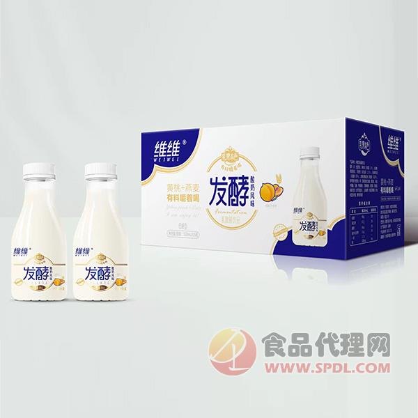 维维发酵酸奶黄桃+燕麦318mlx15瓶