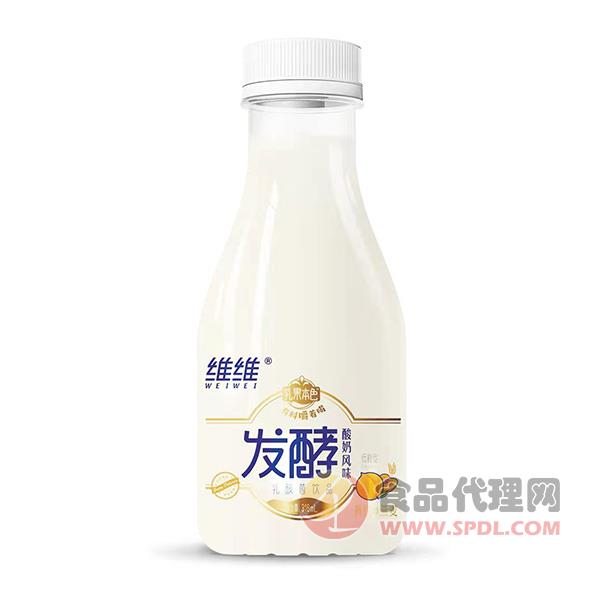 维维发酵酸奶黄桃+燕麦味318ml