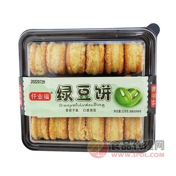 仟业福绿豆饼228g