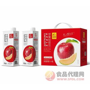 鲜王苹果哈密瓜汁1Lx6瓶