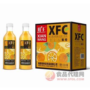 鲜王益生菌发酵蜜橙汁1.25Lx6瓶