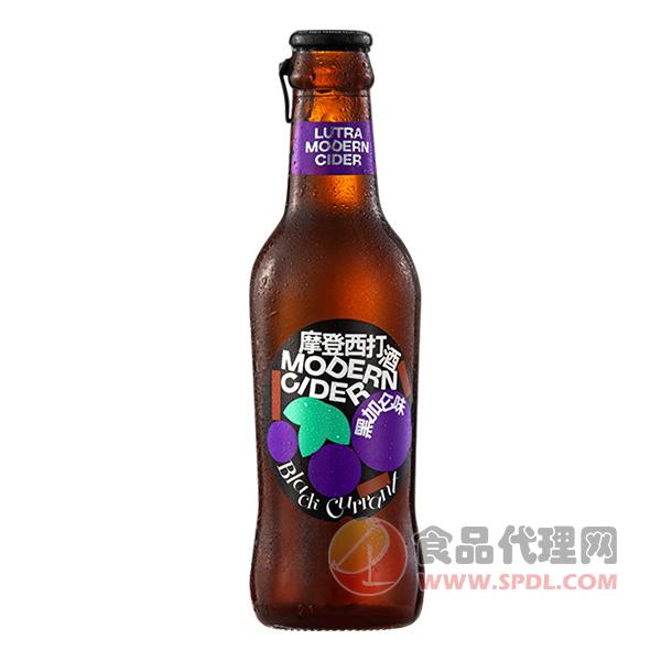 乐獭摩登西打酒黑加仑味230ml