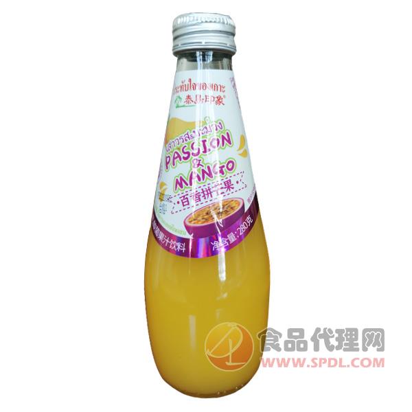 泰岛印象乳酸菌百香拼芒果汁饮料280g