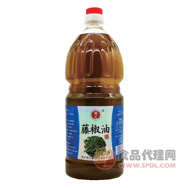 顺芝藤椒油2.5L